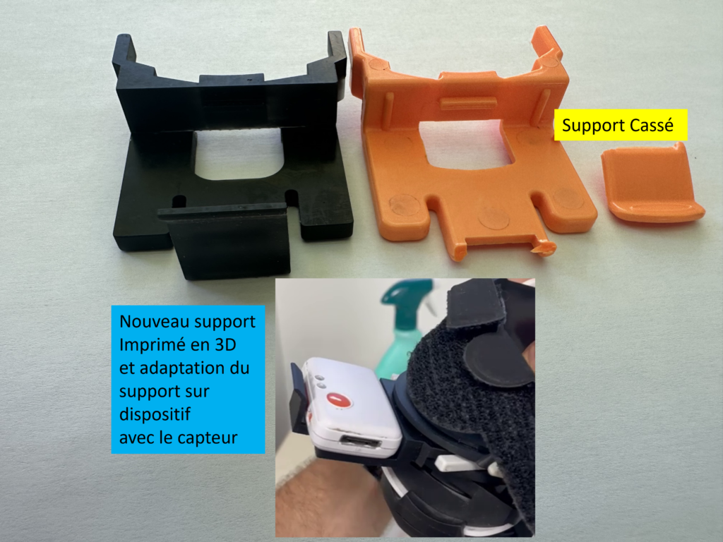 Support Capteur réalisé en 3D -UV